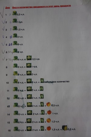 прикорм овощами схема