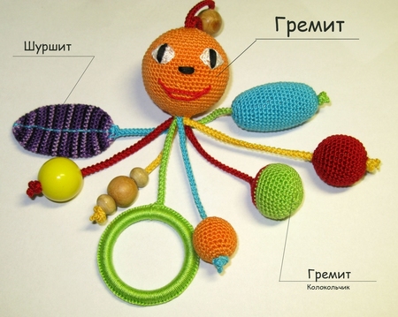 Как связать игрушку для ребёнка до года Как связать игрушку для ребёнка до года