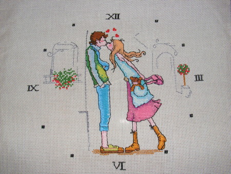 Вышивка счастливые часы 19