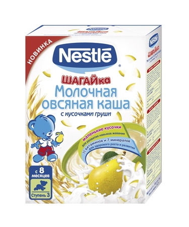 Nestle каша овсяная сухая молочная 250г